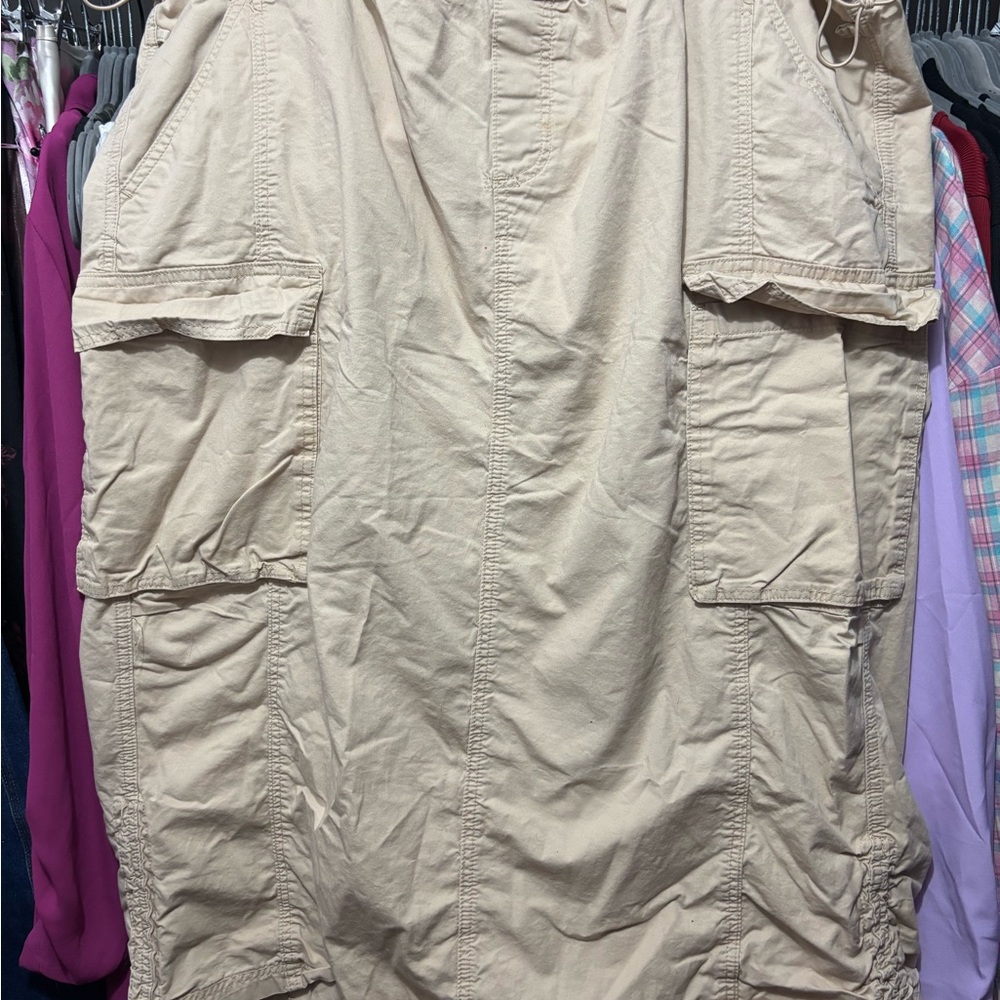 Forever 21 Tan Cargo Skirt